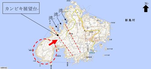式根島の地図